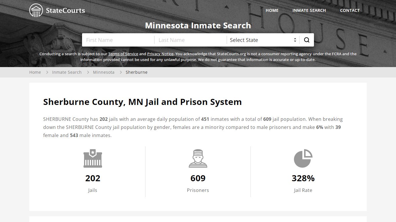 Sherburne County, MN Inmate Search - StateCourts